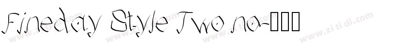 Fineday Style Two no字体转换